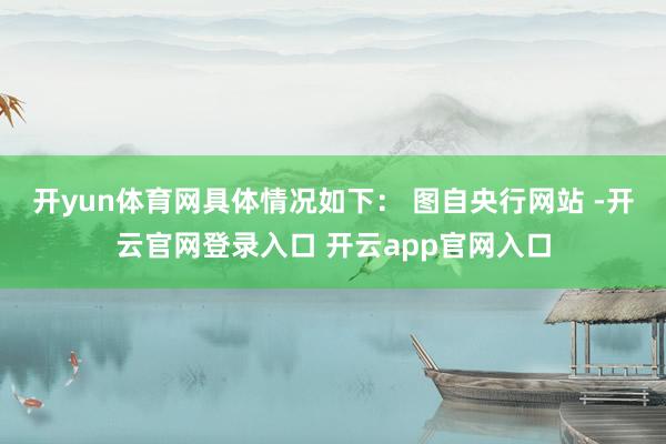 开yun体育网具体情况如下： 　　图自央行网站 -开云官网登录入口 开云app官网入口
